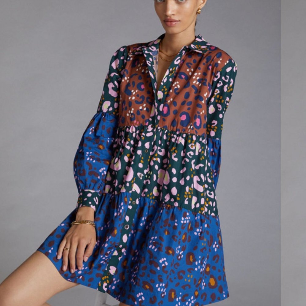 Maeve by Anthropologie - Spotted Shirt Dress